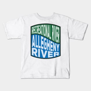 Allegheny River Recreational River wave Kids T-Shirt